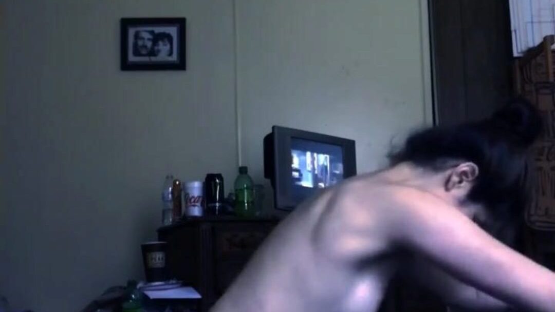 Boyfriend Trashes Parents Room and Fucks Sexy Green Eyed Girlfriend